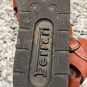 Ferrari | Shoes | Ferrari Mens Sz 462 Brown Leather Sandals  display picture 2